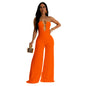 European and American Fashion Women's Solid Color Fashion Long Pants Jumpsuit for Women