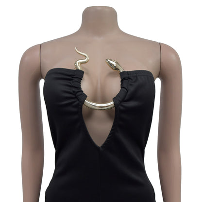 European and American Fashion Women's Solid Color Fashion Long Pants Jumpsuit for Women