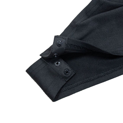 European and American Fashion Women's Clothing Mesh See-through Rhinestone Long Sleeve Long Dress Lined Two-piece Set