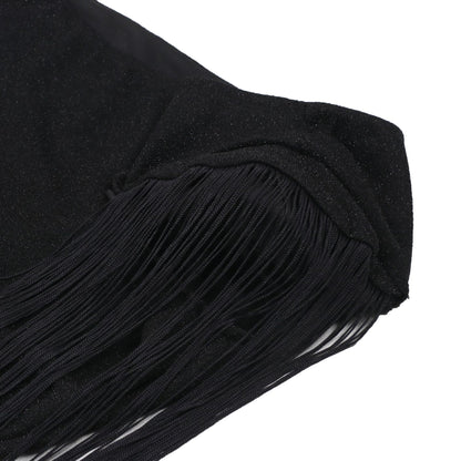 European and American Fashion Women's Sexy Casual One-Shoulder Tassel Long Dress