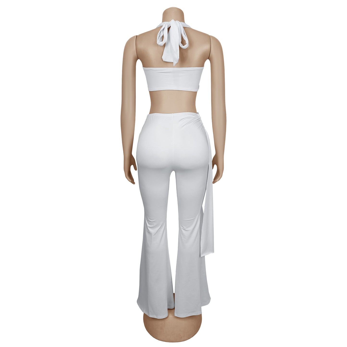 Fashion Women's Sexy Summer Strapless Tie Long Pants Set