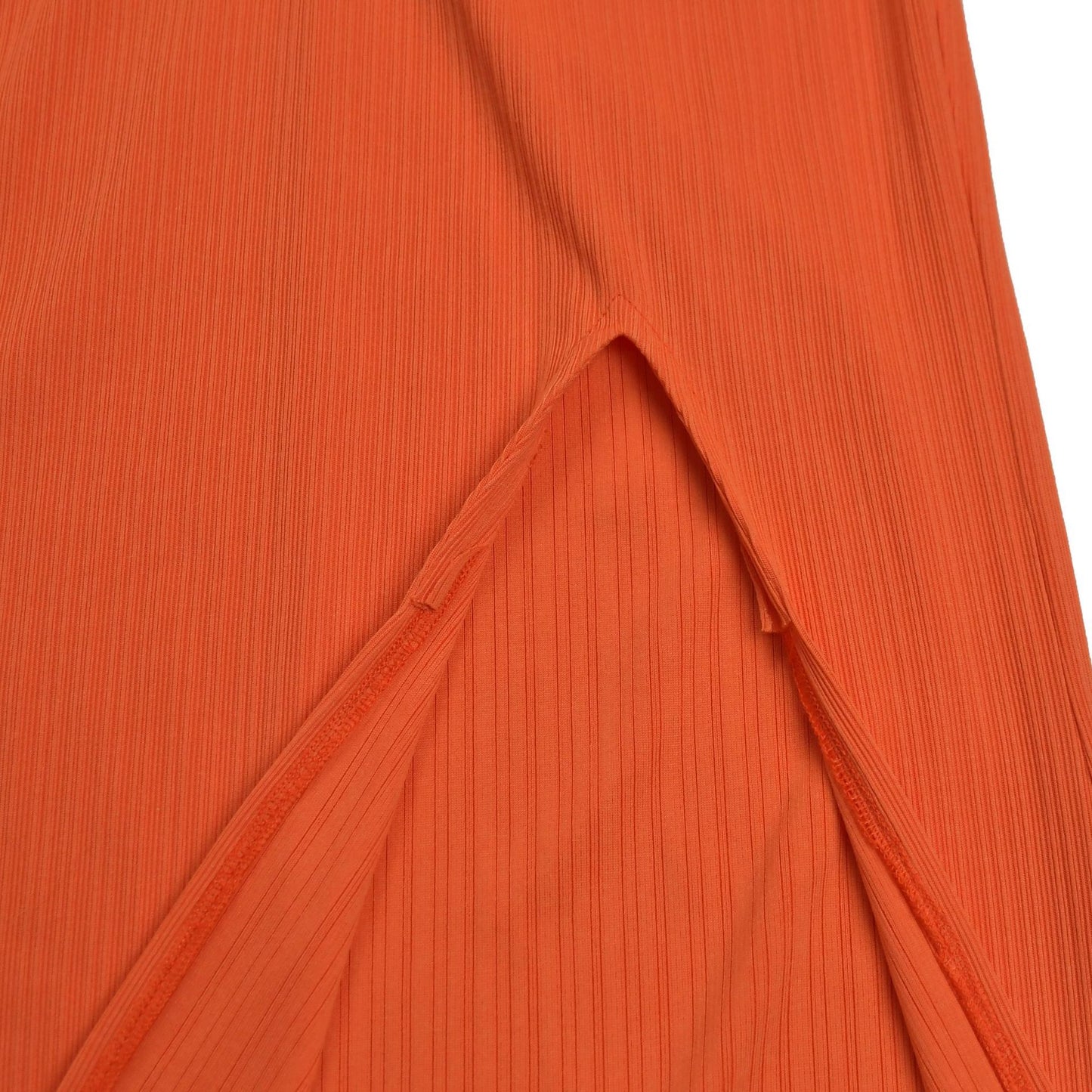 Fashion Women's Sexy Knitted Halter Backless Solid Color Dress