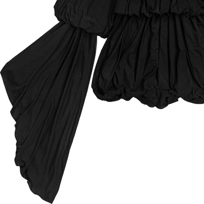 Fashion Women's Fashion Casual Pleated Solid Color Jumpsuit Shorts New