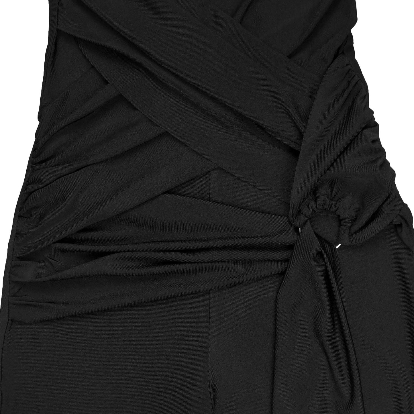 European and American Fashion Women's Solid Color Elegant Halter Neck Wide Leg Arm-Hugging Jumpsuit