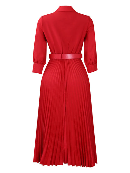 European and American Women's Fashion Cross-Border Solid Color Plus Size Dress