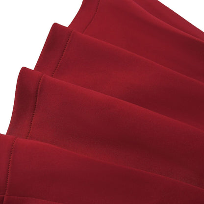 European and American Fashion Women's Elegant Deep V Long Sleeve Ruffled Short Dress