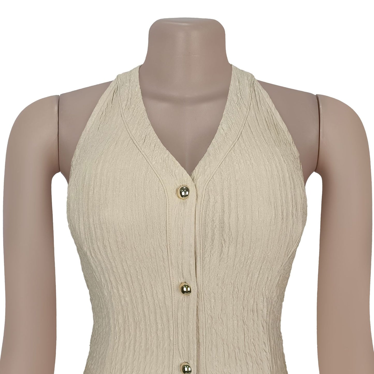 European and American Fashion Women's Casual Halter Neck Tie Top and Long Pants Two-Piece Set