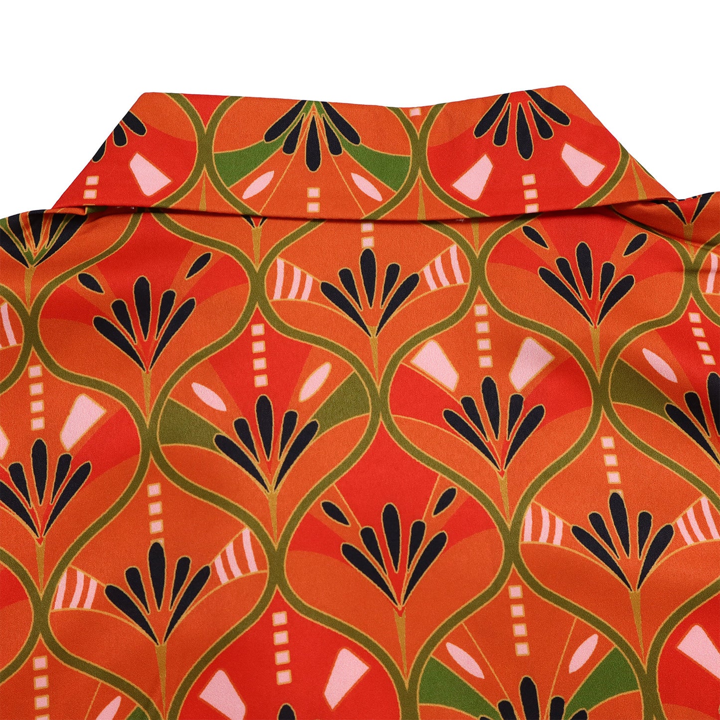 Printed Long Sleeve Shirt Elegant Wide Leg Pants Fashion Set