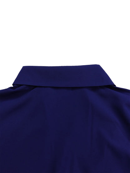 European and American Women's Fashion Cross-Border Solid Color Plus Size Dress