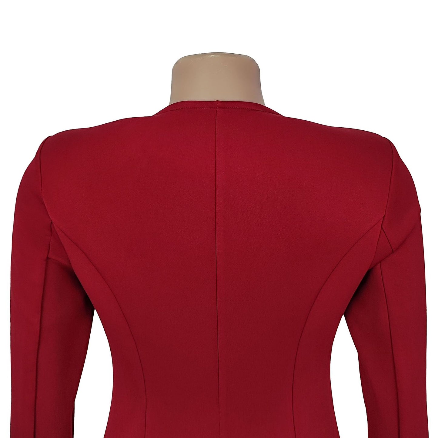 European and American Fashion Women's Elegant Deep V Long Sleeve Ruffled Short Dress