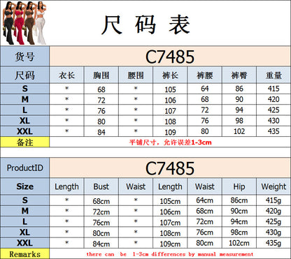 Fashion Women's Sexy Summer Strapless Tie Long Pants Set New