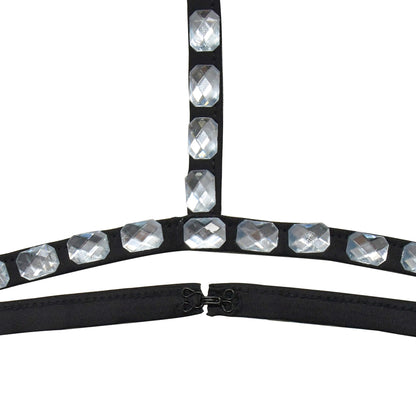 European and American Fashion Women's Sleeveless Strap Rhinestone Set Dress