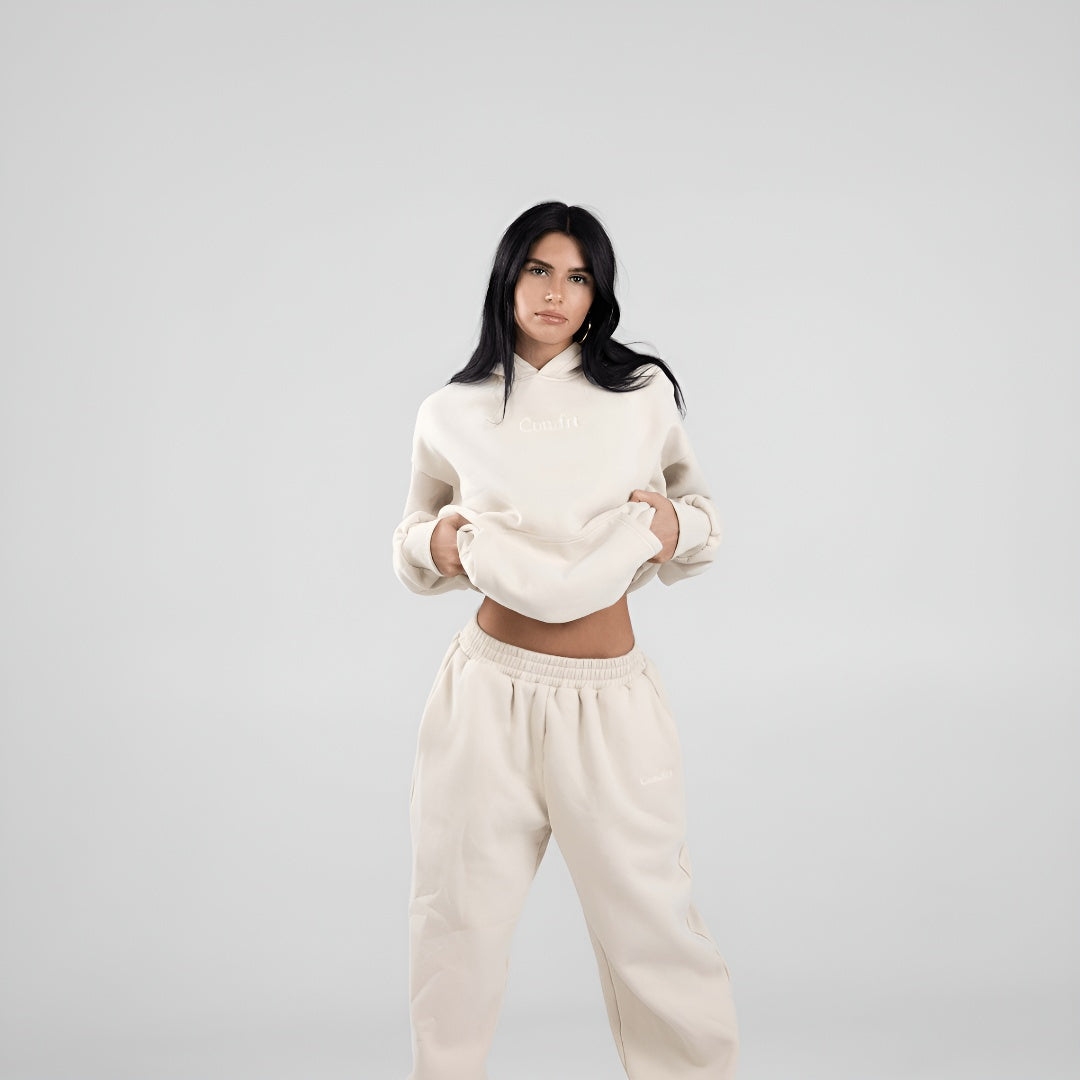 Embroidered Sweatshirt Set European and American Style Women's Clothing Top and Pants