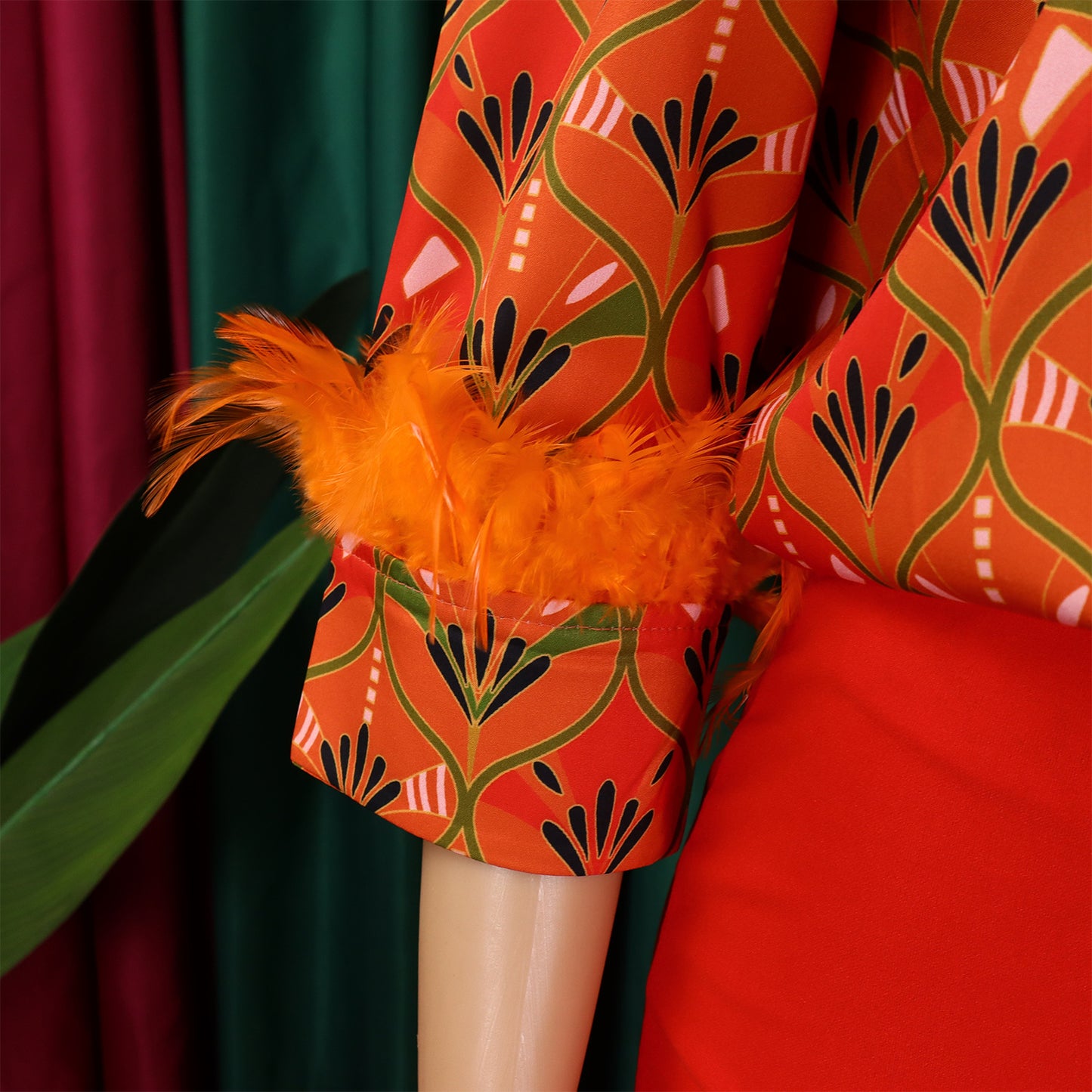 Printed Long Sleeve Shirt Elegant Wide Leg Pants Fashion Set