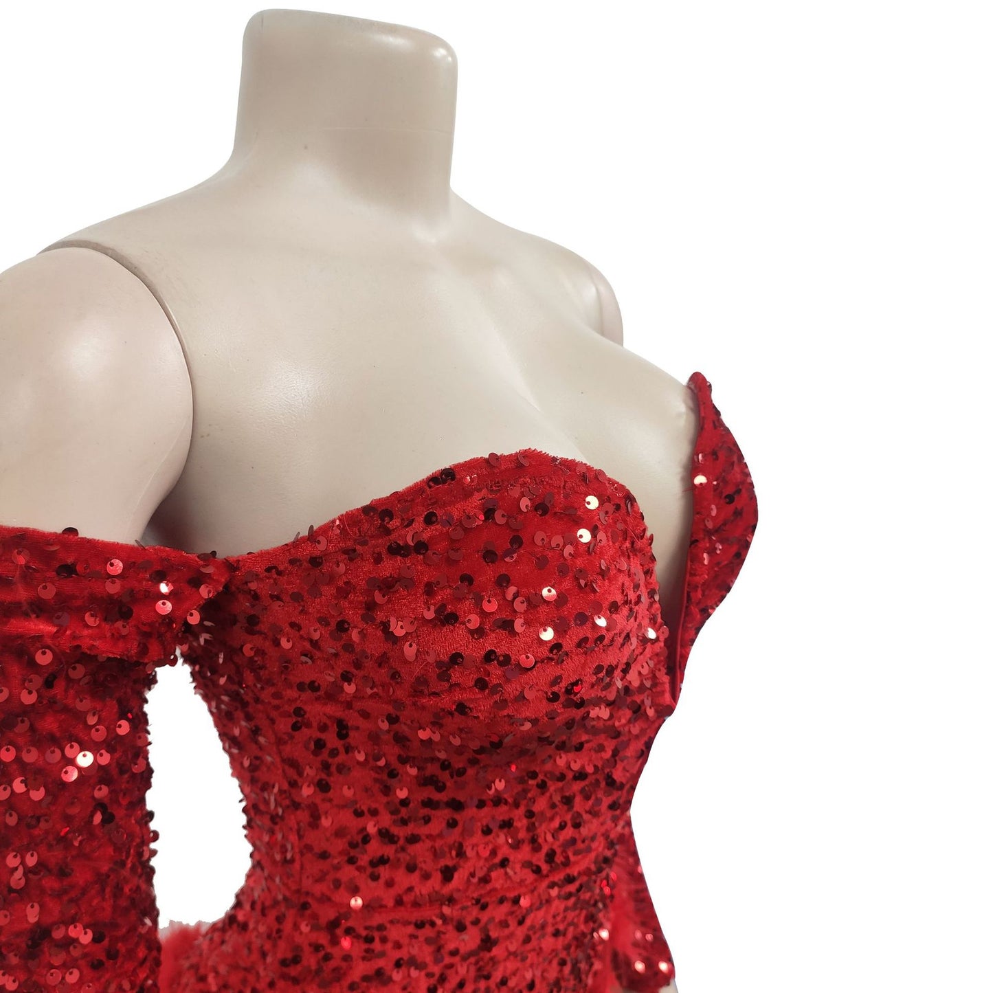 European and American Fashion Women's Solid Color Sequin Long Sleeve Short Jumpsuit