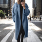 Women's Multi-Color Multi-Size Woolen Long Trench Coat