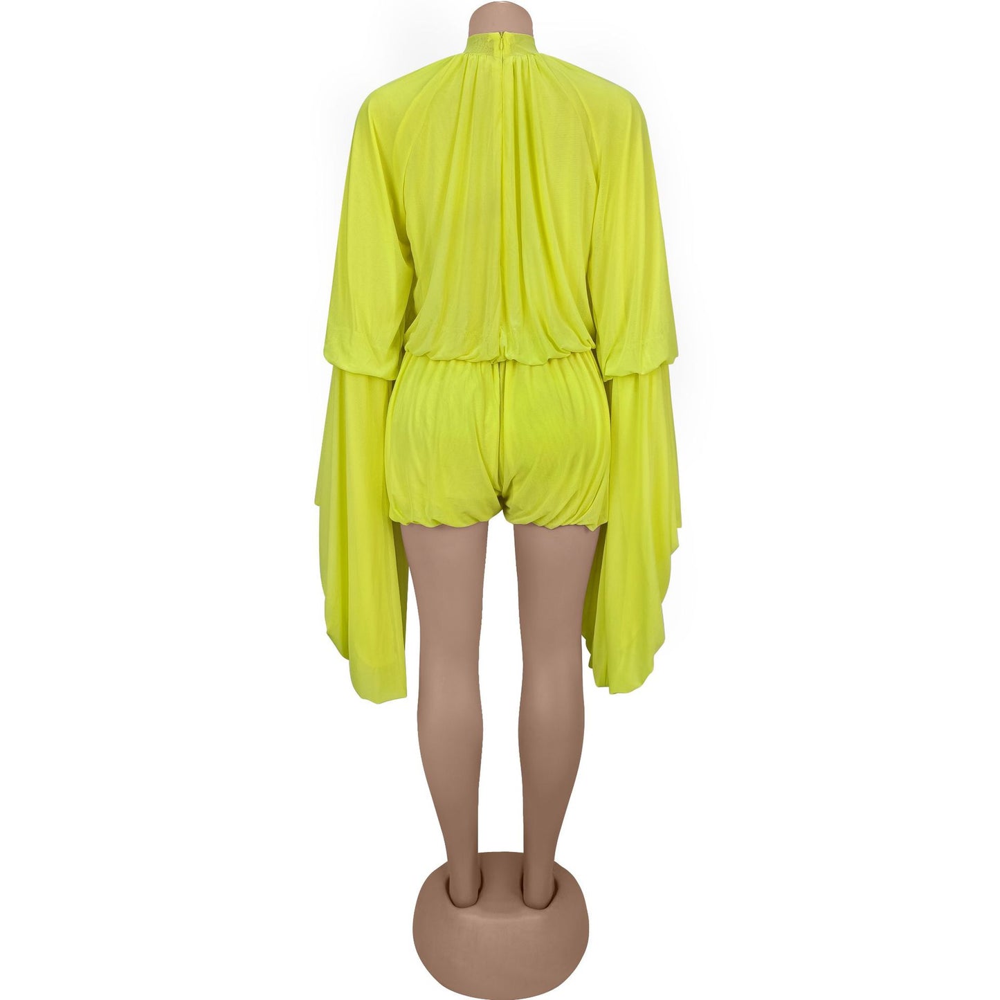 Fashion Women's Fashion Casual Pleated Solid Color Jumpsuit Shorts New