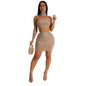 European and American Fashion Women's Sleeveless Strap Rhinestone Set Dress