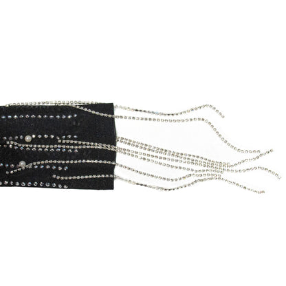 European and American Fashion Women's Clothing Mesh See-through Rhinestone Long Sleeve Long Dress Lined Two-piece Set