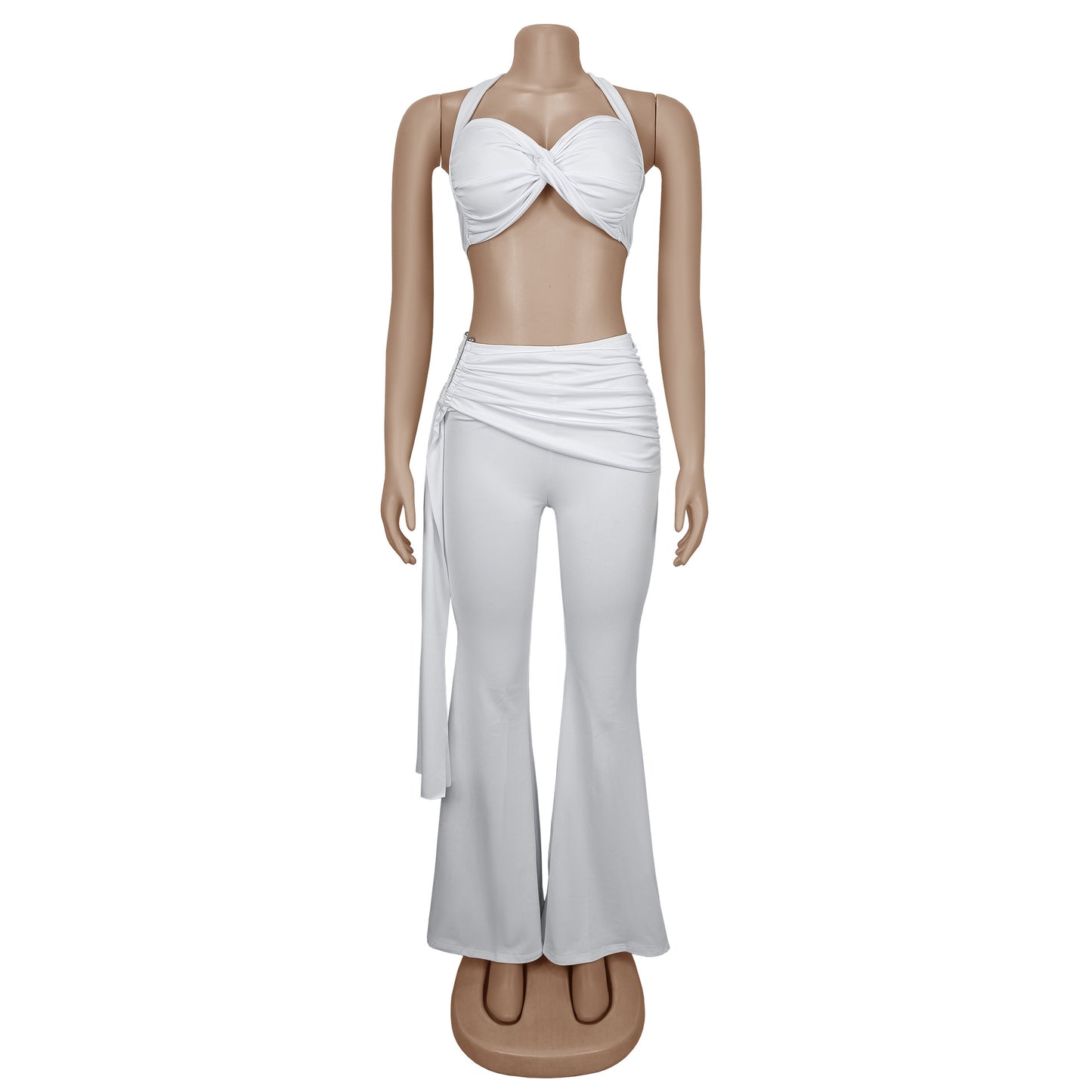 Fashion Women's Sexy Summer Strapless Tie Long Pants Set