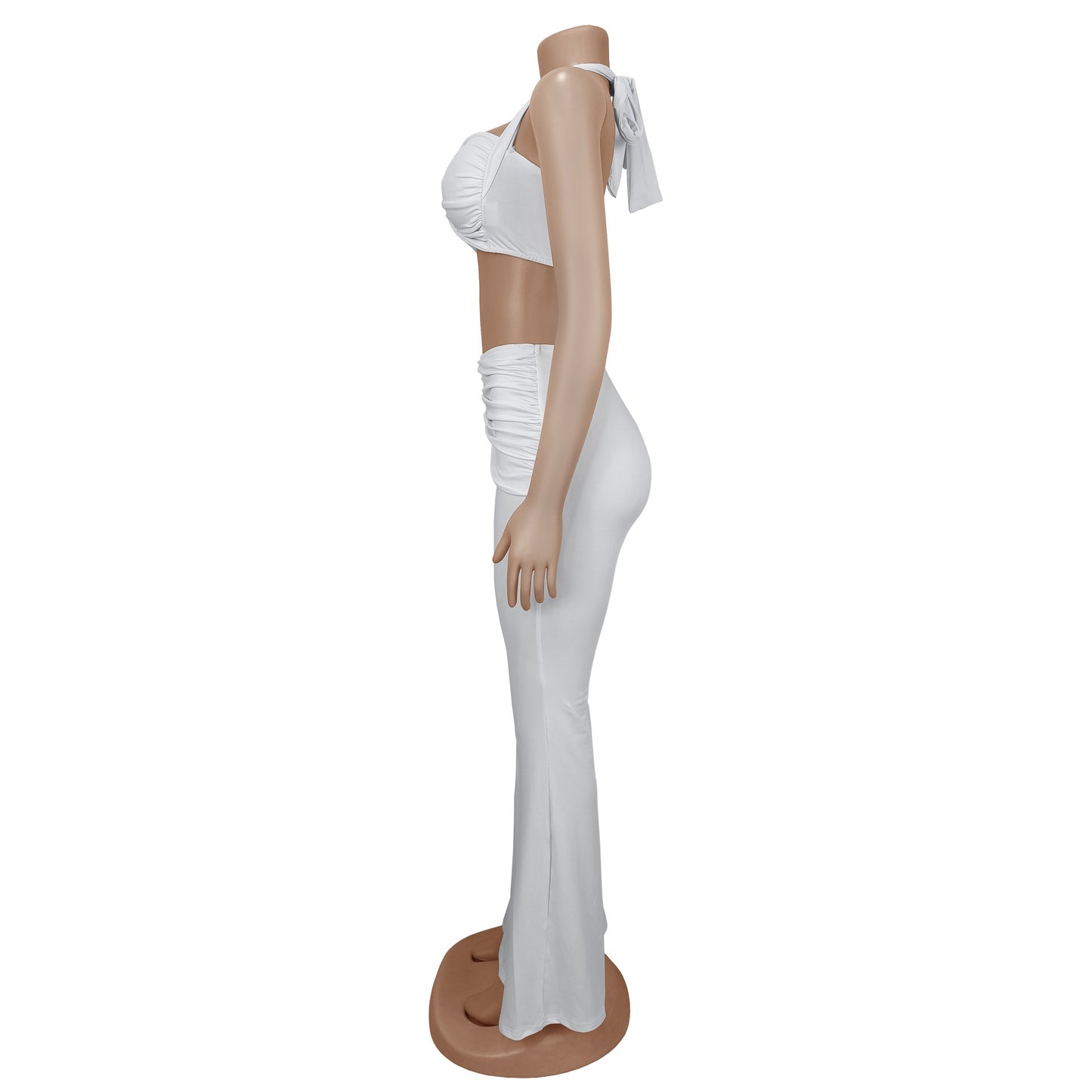 Fashion Women's Sexy Summer Strapless Tie Long Pants Set