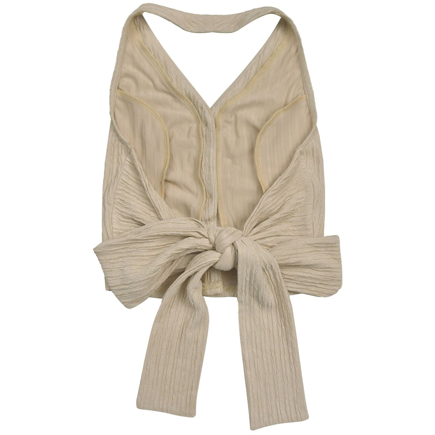 European and American Fashion Women's Casual Halter Neck Tie Top and Long Pants Two-Piece Set