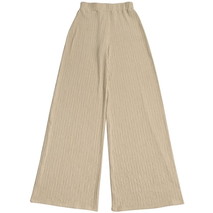 European and American Fashion Women's Casual Halter Neck Tie Top and Long Pants Two-Piece Set