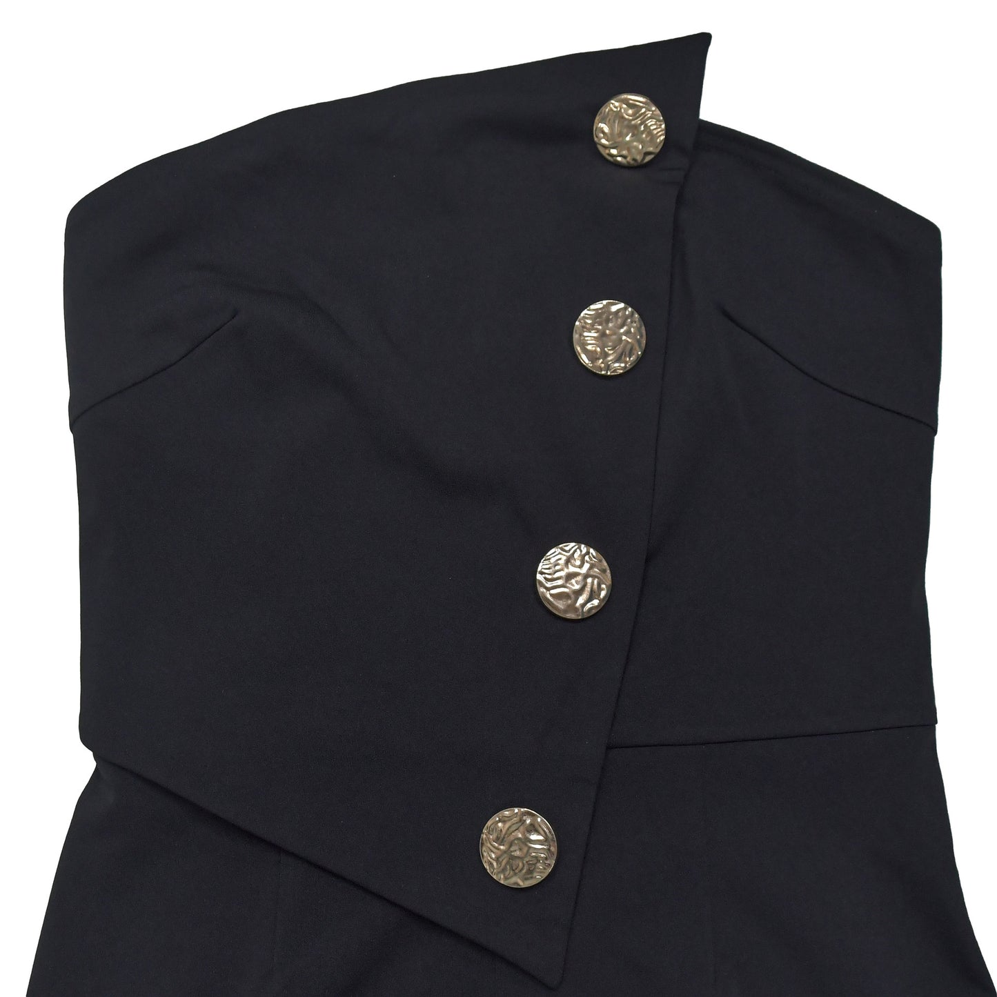 European and American Fashion Women's Sleeveless Button Jumpsuit Long Pants New